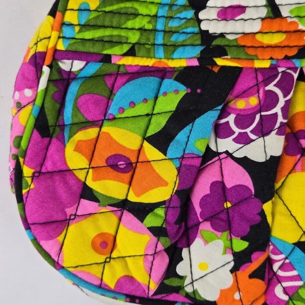 Vera Bradley Frannie Crossbody Bag In Va Va Blooms Pattern Adjustable Strap